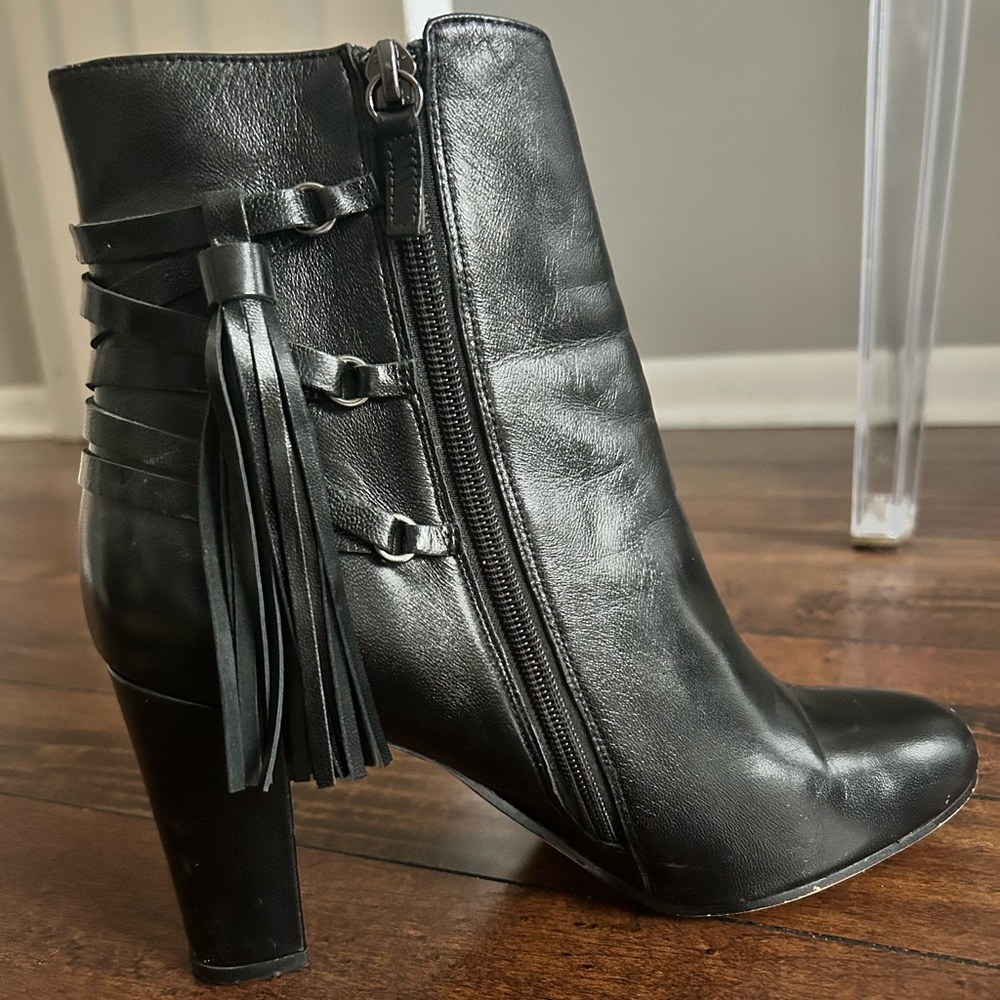 Halogen 100% Leather booties - only been worn a handful of times - 2.5inch heel